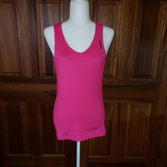Workout Ready Reebok Misses sz M Hot Pink shirt Tank Top - Picture 5 of 7